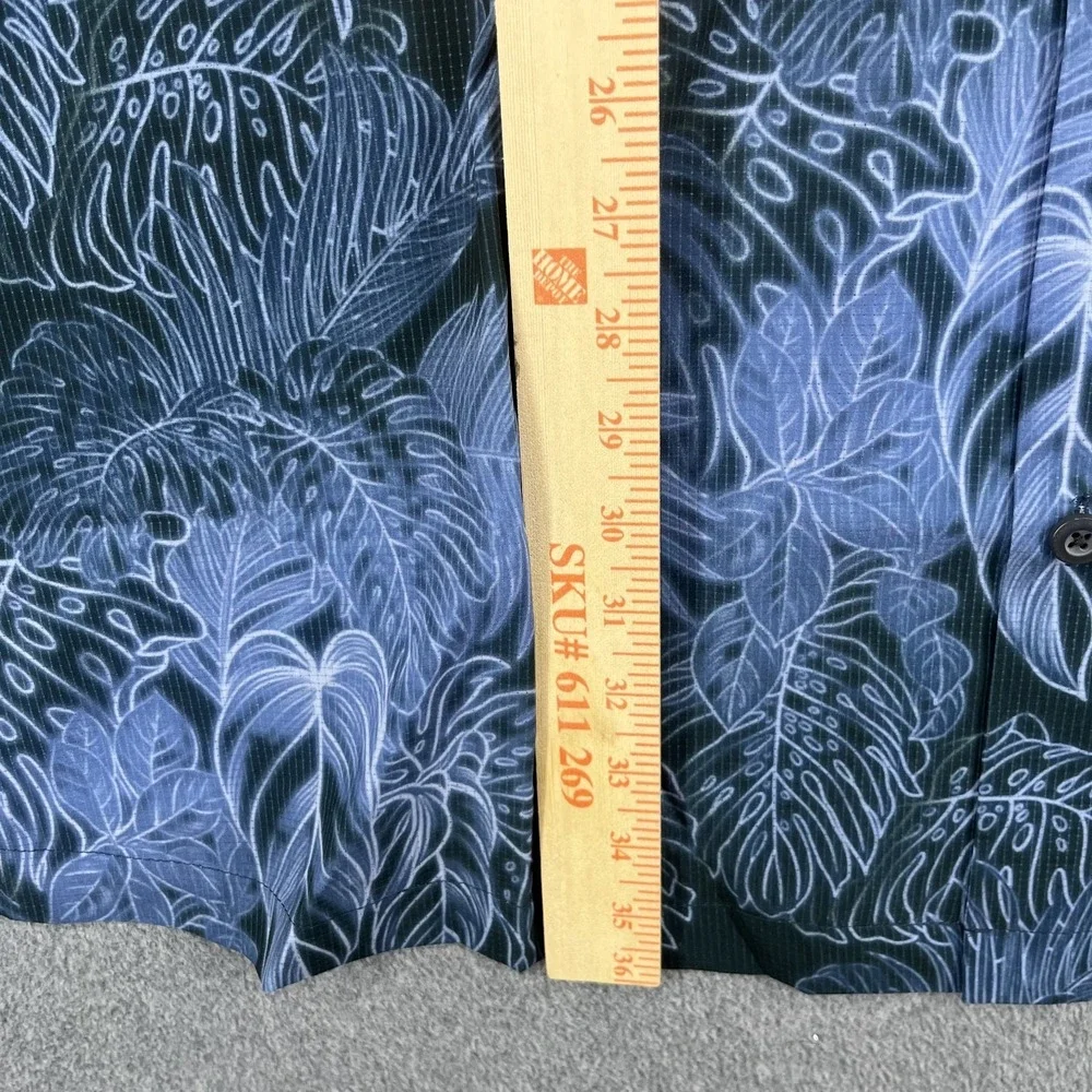 TOMMY BAHAMA Mens 4XLB 4XL BIG CORE SPORT STRETCH HAWAIIAN SHIRT COAST BLUE NOTE